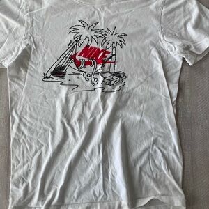 Nike Kids Aqua and Red Dotted Tee